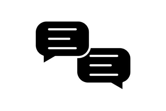 Chat Glyph Icon: Versatile Graphics for Modern Design