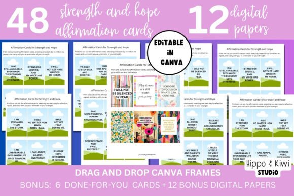 Empower Your Mind: Creating Personalized Strength Affirmation Cards with Canva