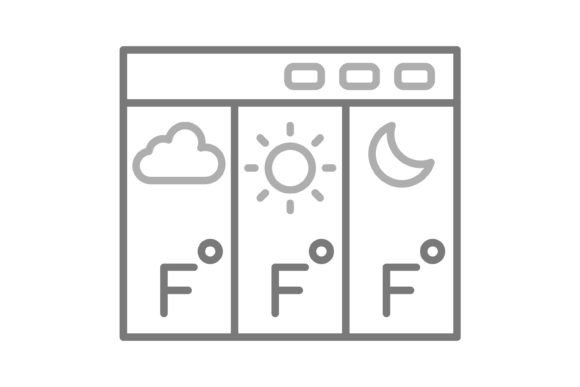 Forecast Greyscale Line Icon: A Practical Design Asset
