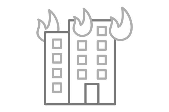 Integrating the Building Fire Greyscale Line Icon into Your Visual Communication Strategy