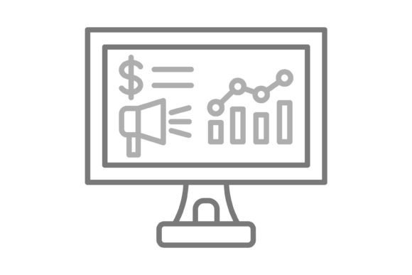 Marketing Greyscale Line Icon: A Designer's Toolkit