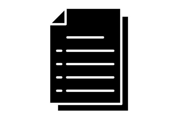 Paper Glyph Icon: A Versatile Symbol for Modern Projects