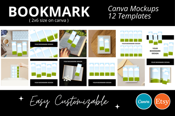Streamline Your Etsy Shop with Bookmark Listing Mockups