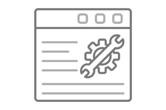 Technical Support Greyscale Line Icon: The Universal Language of Digital Assistance