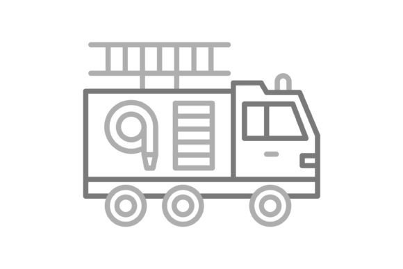 The Essential Role of the Fire Truck Greyscale Line Icon in Modern Design