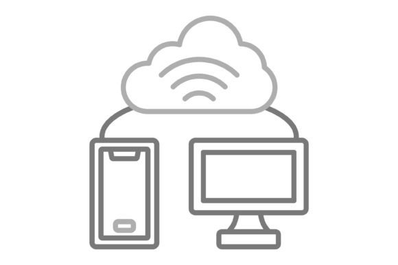 Wifi Connection Greyscale Line Icon: Your Go-To Design Asset